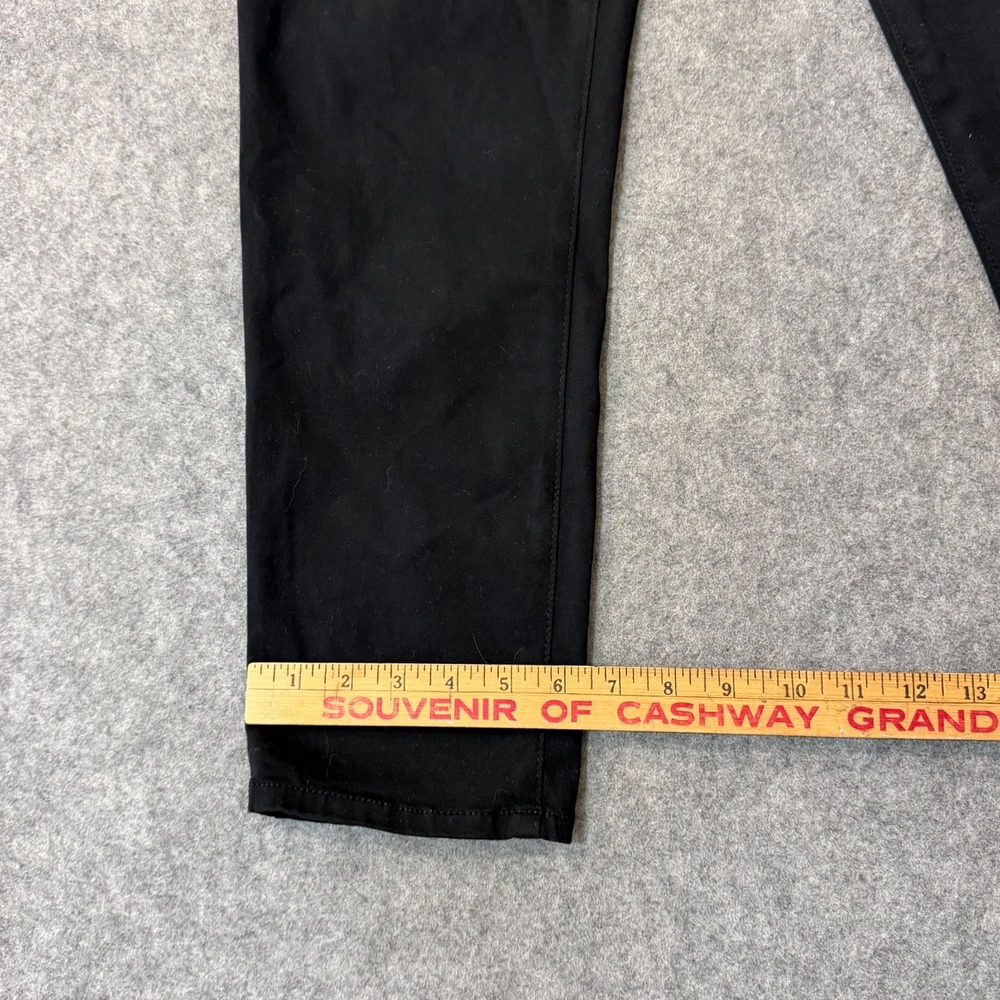 AG Adriano Goldschmied Black Denim Prima Cigarette Crop Jeans Women's Size 30 - Picture 3 of 7